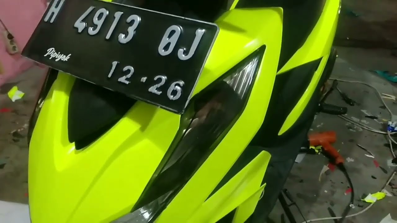 MODIF HONDA BEAT SKOTILET HIJAU STABILO