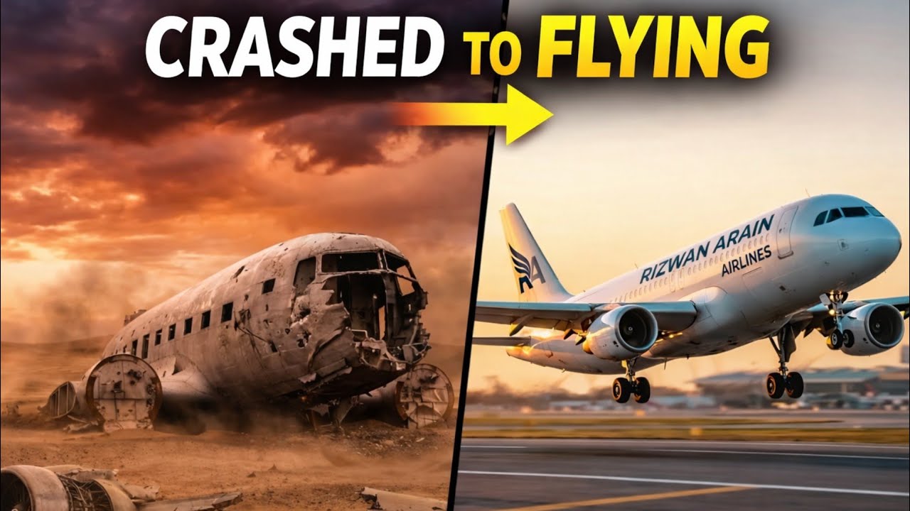 I Restored a Crashed Passenger Airplane From Desert Wreck to First Takeoff  ASMR 4K