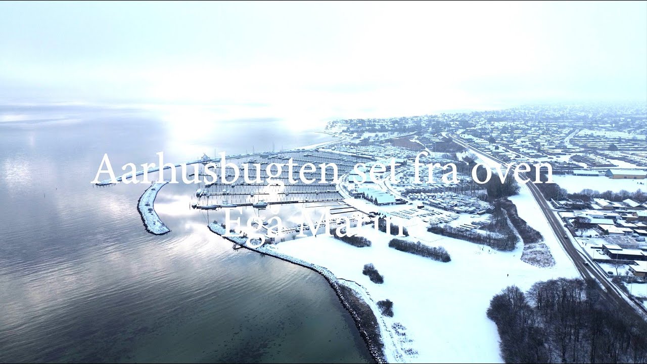 Aarhusbugten set fra oven   Egå Marina