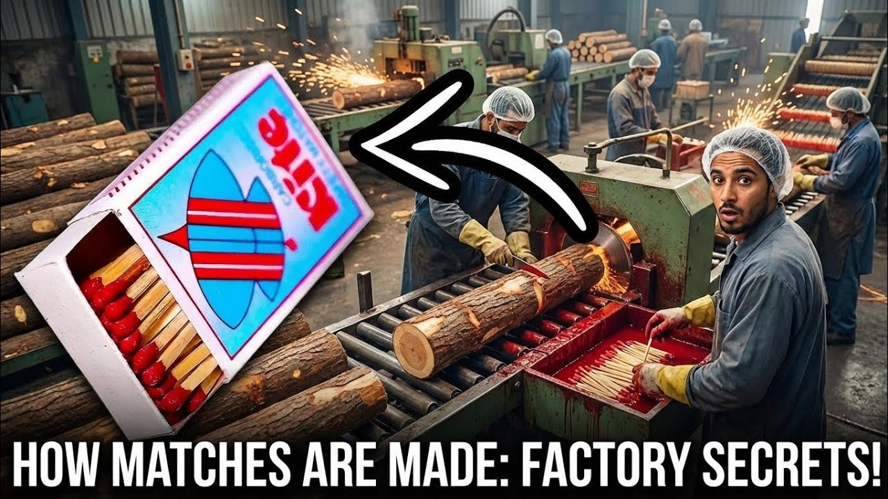 Inside a Matchstick Factory – How Millions of Matches Are Made