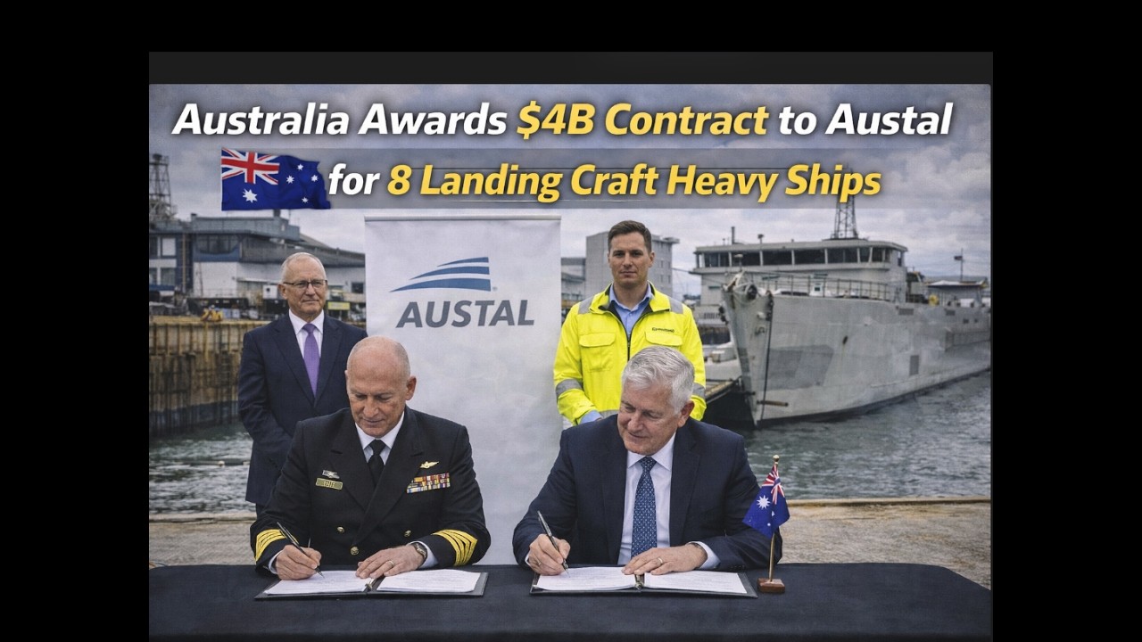Australia Awards $4B Contract to Austal for 8 Landing Craft Heavy Ships