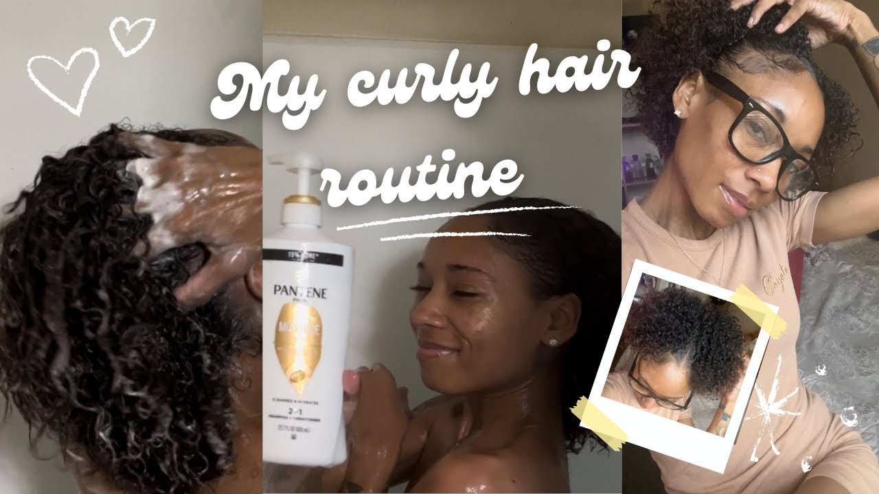 My Curly Hair Routine: Wash routine, Less frizz & long lasting bouncy defined curls ᥫ᭡