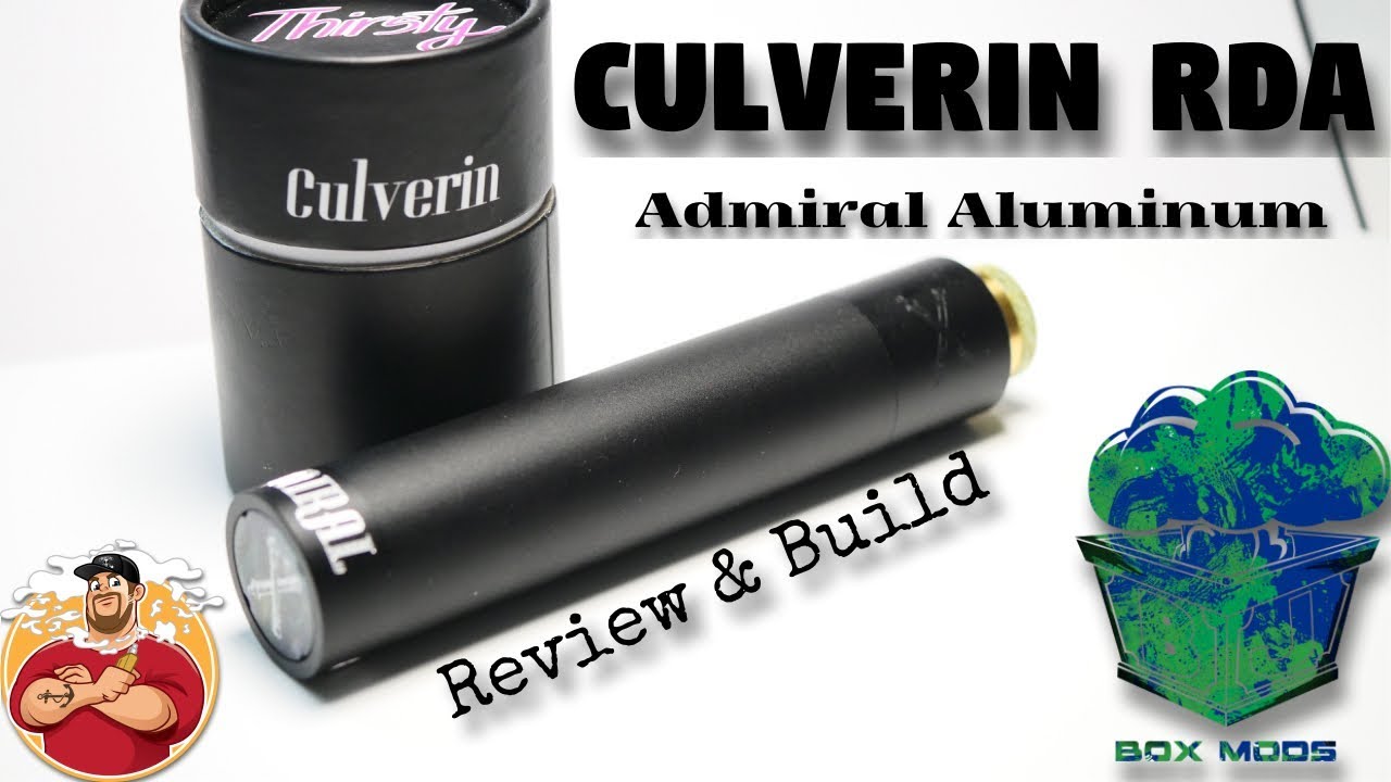 Culverin RDA by BJBoxMods Review & Build | Admiral Aluminum Mech Mod