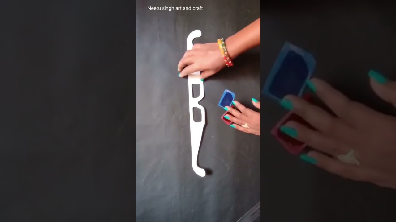 Making 3d glasses at home #diy #shorts #3dglasses #diyideas