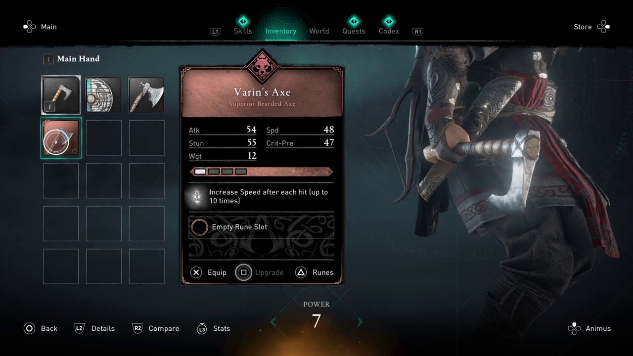 Main Hand & Secondary Hand Weapon - Assassin's Creed&reg; Valhalla - Raider Axe vs Raven Clan Shield