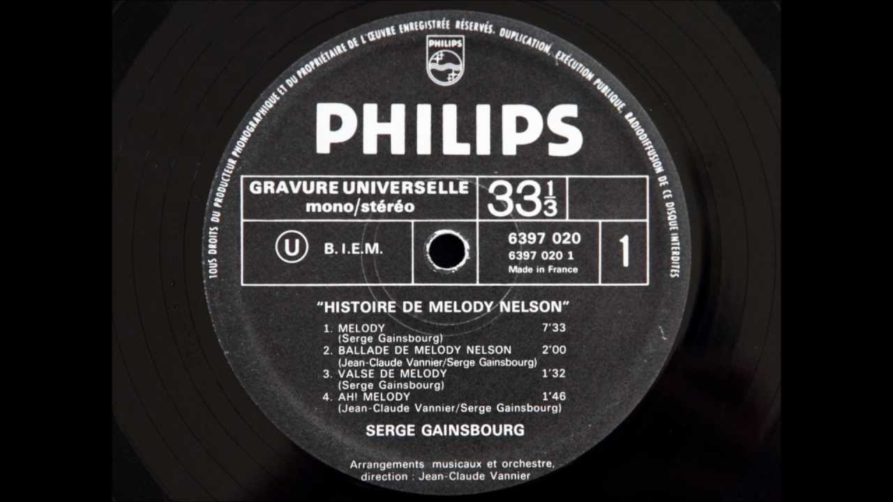 Serge Gainsbourg - Melody Nelson side A (vinyl rip)