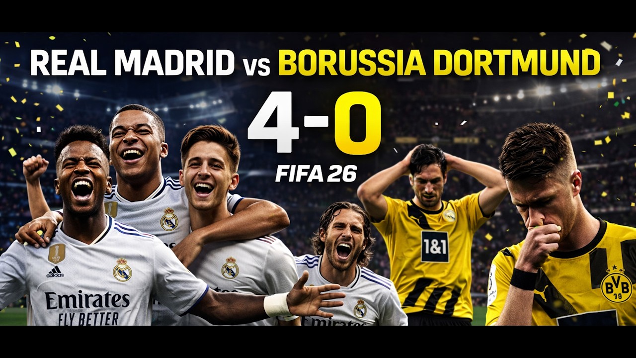 REAL MADRID vs DORTMUND… WHAT HAPPENED IN THE LAST MINUTE?! 😱🔥 | FIFA 26