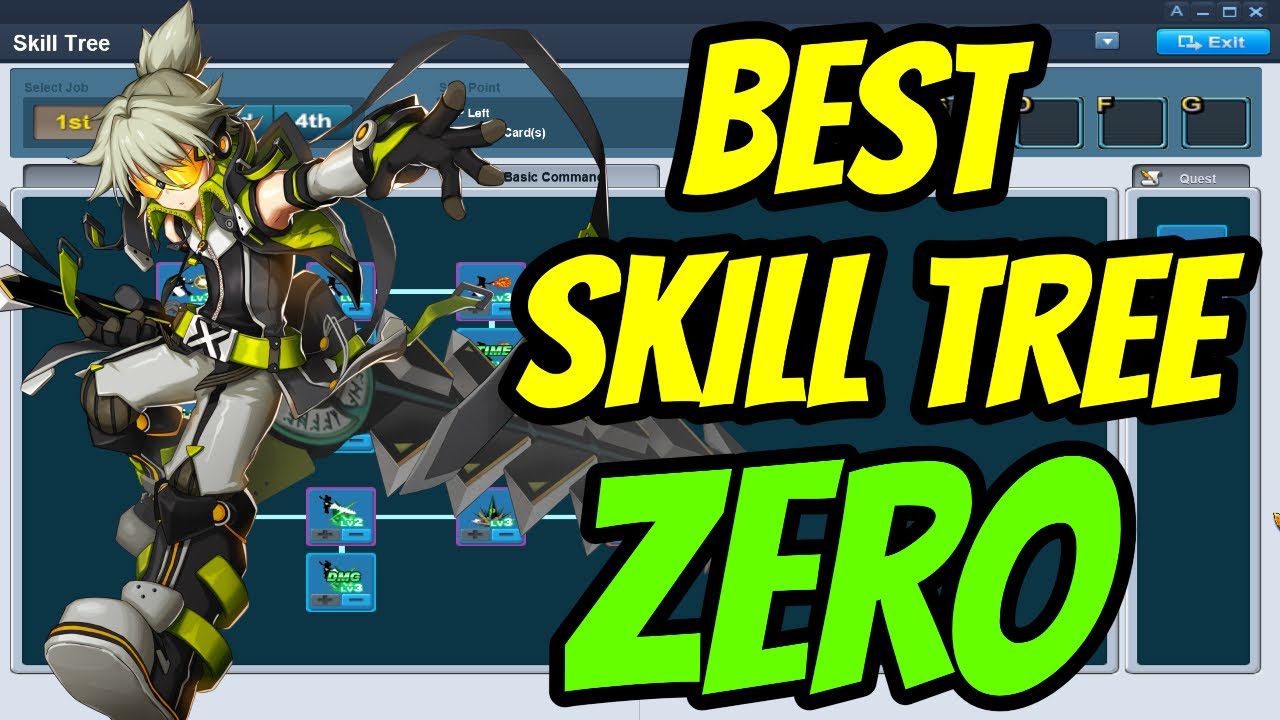 Grand Chase Classic - Best Zero Skill Tree! (VERY DETAILED)