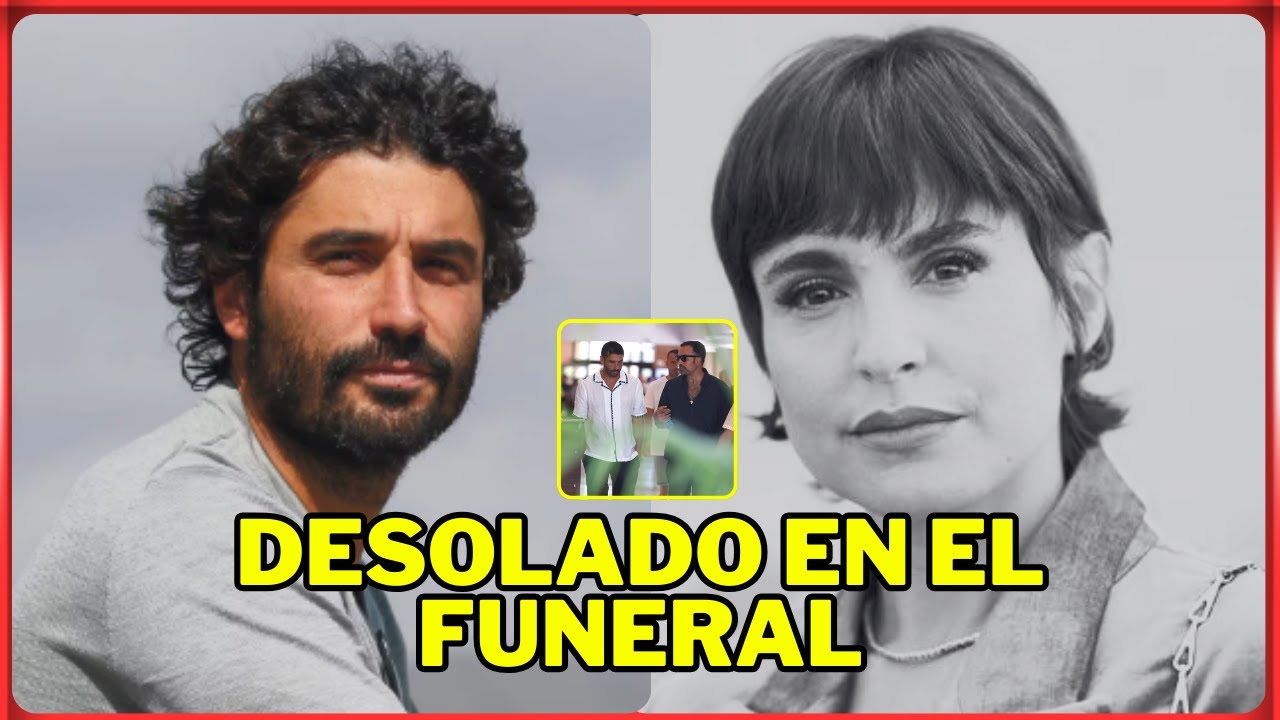 PRIMERAS IMÁGENES de Álex García DESOLADO en el FUNERAL de Verónica Echegui