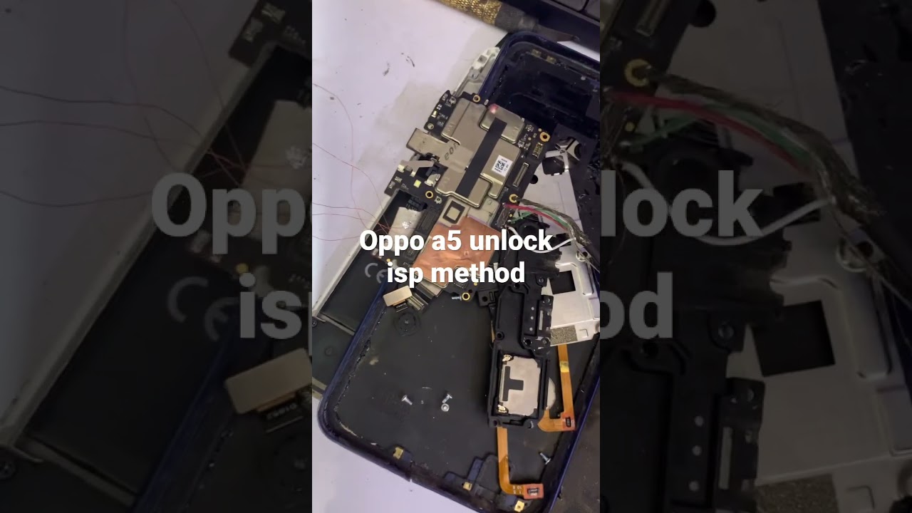 Oppo a5 unlock by Ufi isp method #shorts