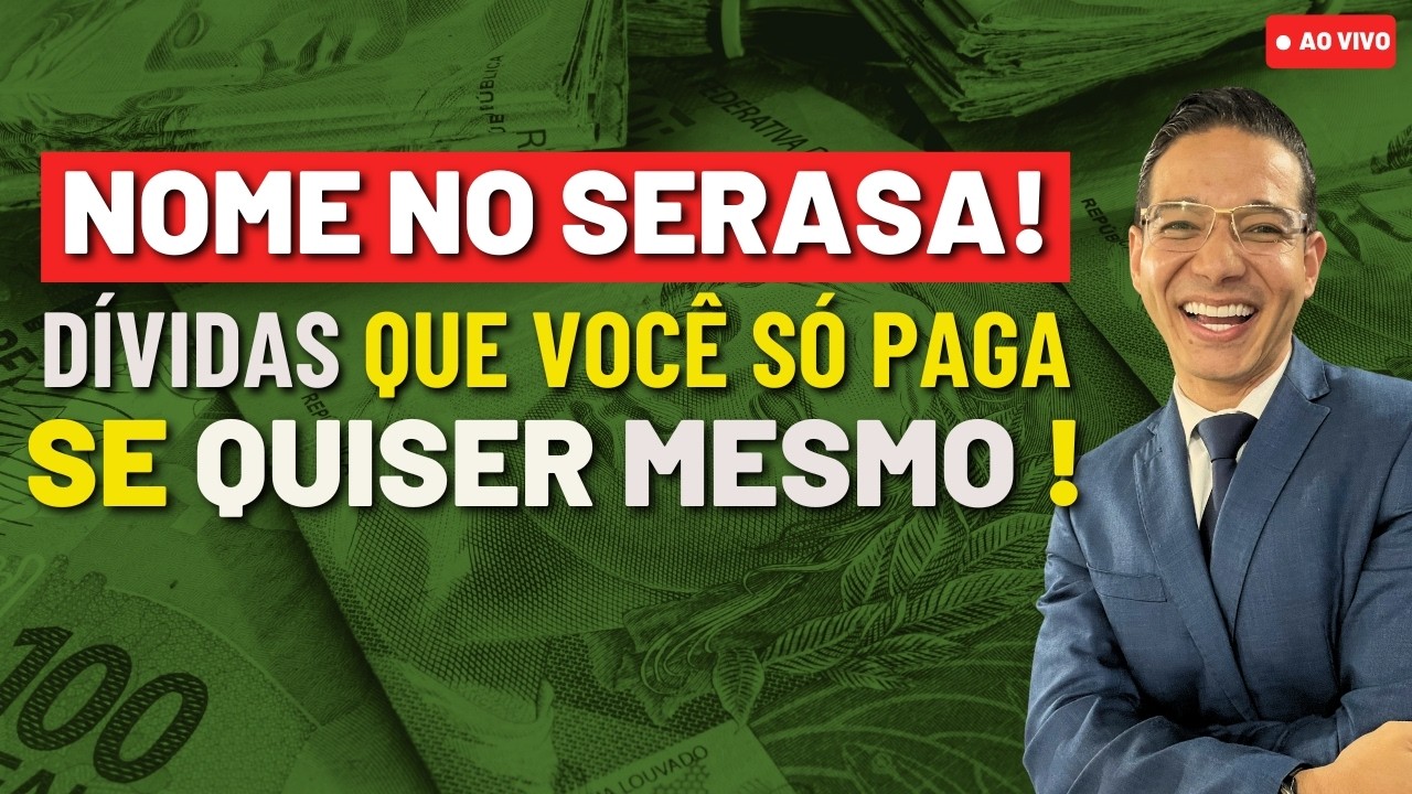 NOME NO SERASA! DÍVIDAS QUE VOCÊ SÓ PAGA SE QUISER MESMO !