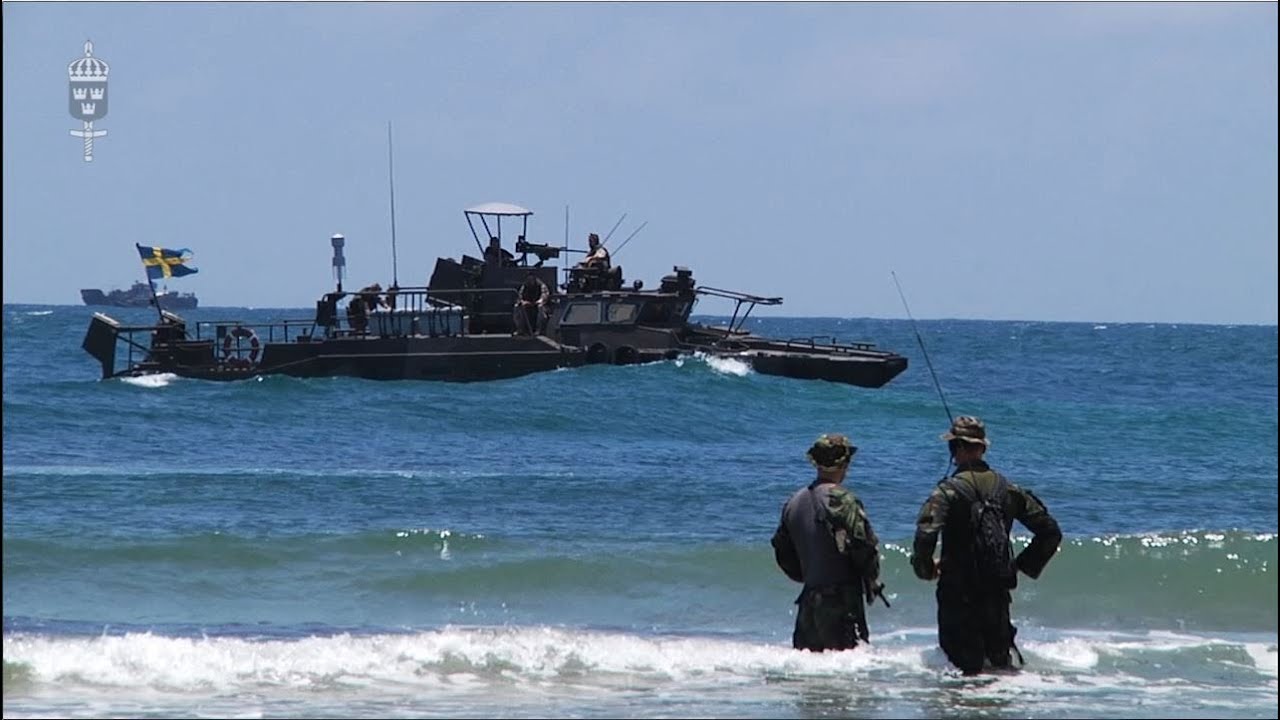 Svenska stridsbåtar utanför Mogadishu