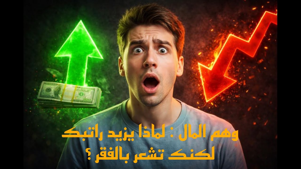 الخدعة التي تجعلك أفقر كل عام رغم زيادة راتبك  وهم المال