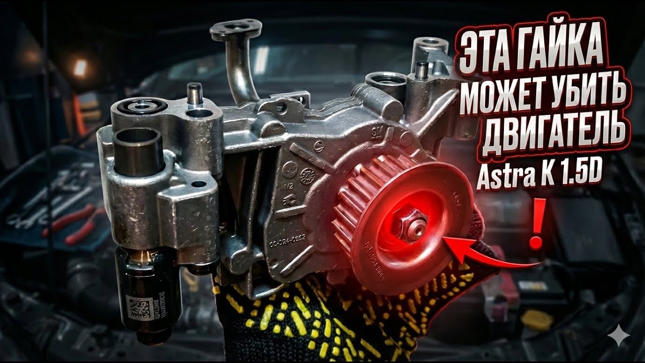 Почему откручивается гайка маслонасоса Opel Astra K 1.5D? Мои размышления