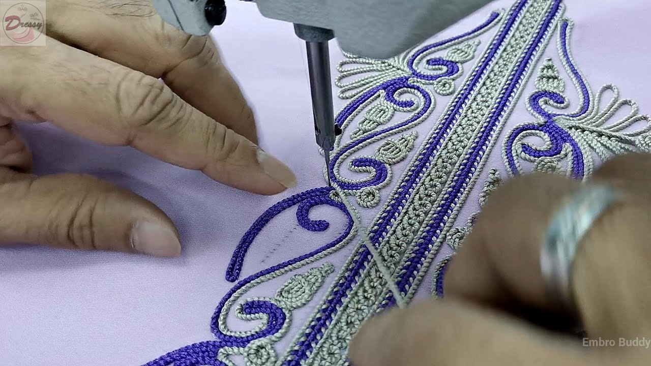 The cord work is an art of embroidery and you are watching this tutorial