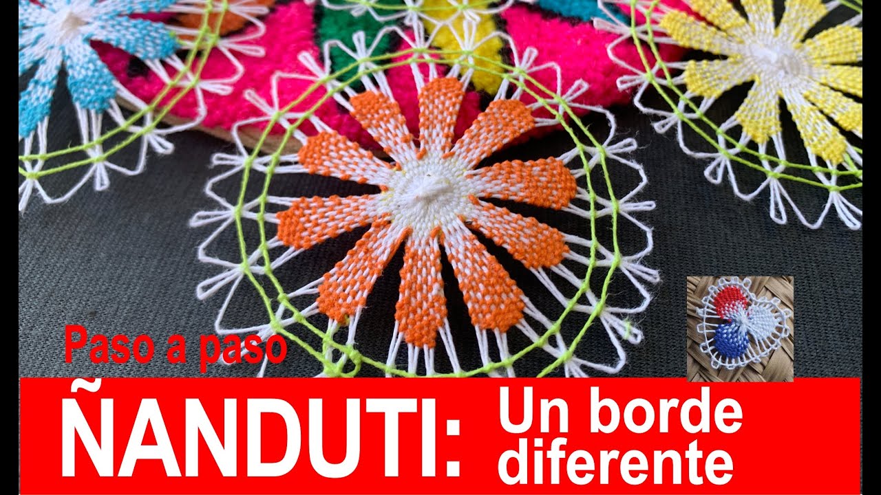Aprende a Hacer un Borde Único con Ñandutí, 🪷Tutorial Completo Paso a Paso🪷