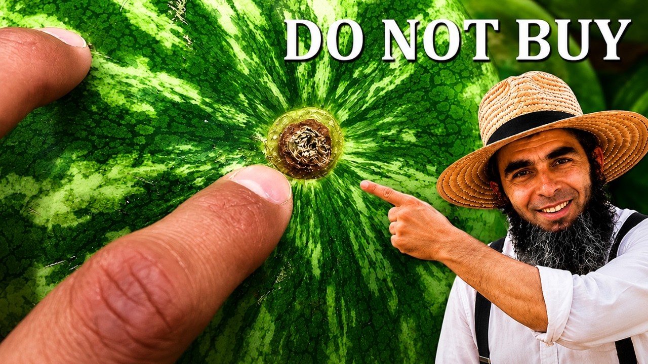 How to Pick a Sweet Watermelon... The Old AMISH Way