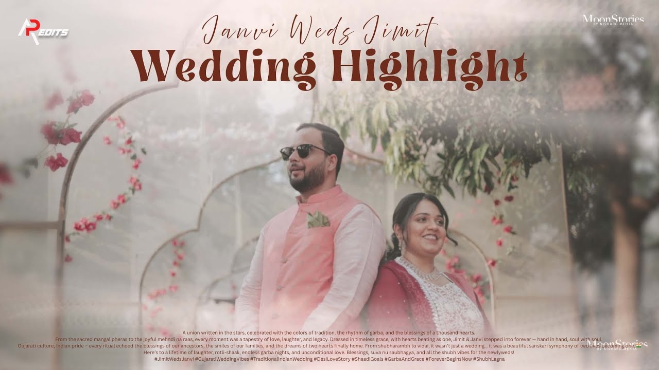 BEST WEDDING HIGHLIGHT 2025 || JANVI & JIMIT|| WF MOONSTORIES ||AP EDITS #weddingediting #highlight