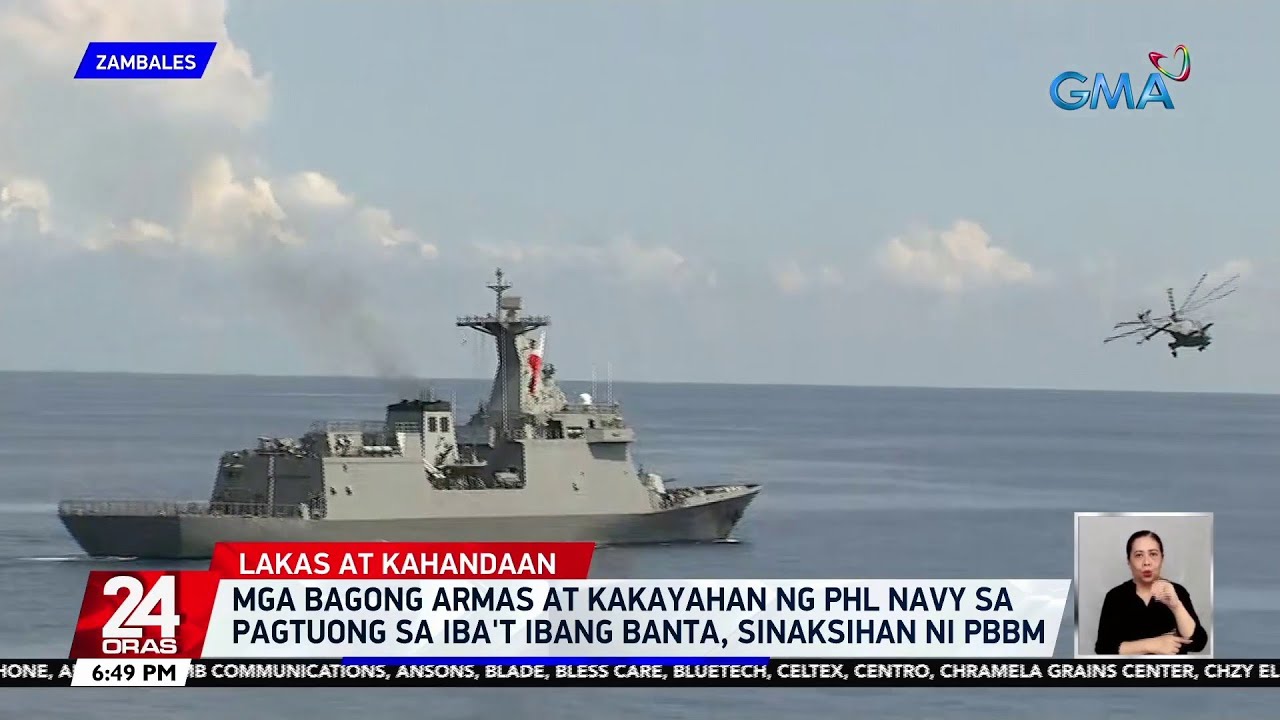 Mga bagong armas at kakayahan ng Phl Navy sa pagtuong sa iba't ibang banta, sinaskihan... | 24 Oras