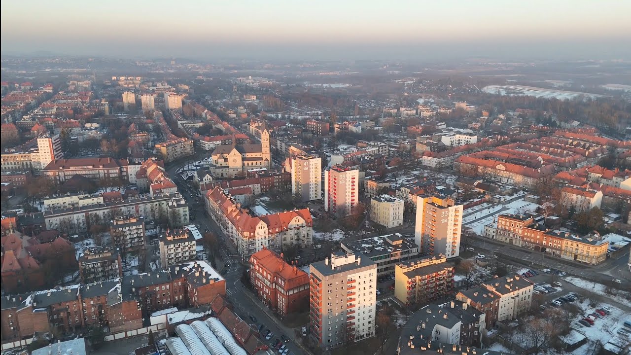 19.01.2026.🇵🇱BYTOM - CENTRUM MIASTA Z DRONA 120m  -   4K  60FPS 