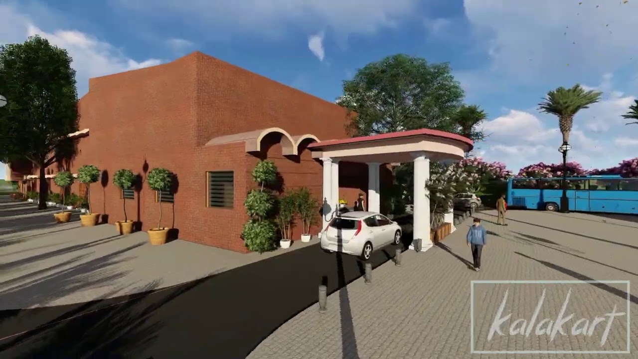 WALK-THROUGH ANIMATION - Community Hall Design with Landscape Architecture using Lumion 8.5.