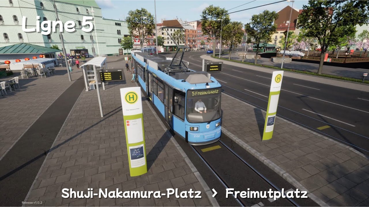 City Transport Simulator: Tram - Ligne 5 R2.2B _ SHUJI-NAKA----FREIMUTPLATZ