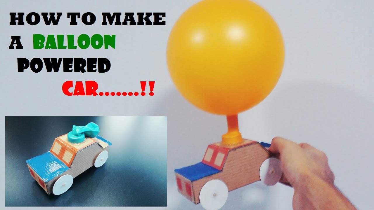 How to Make a Balloon Powered Car....Very Simple!!