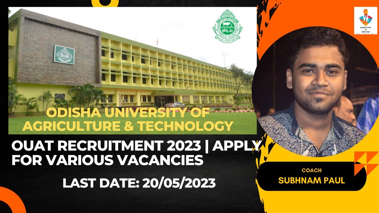 OUAT Recruitment 2023: Apply Now for Exciting Vacancies | Grab Your Chance at Success |