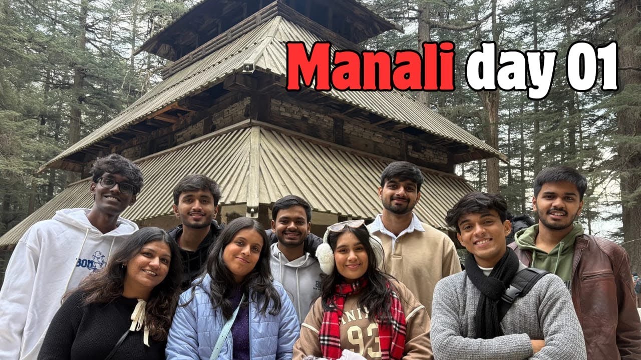 Our first ever trip with Friends -  manali day 1  #manali  #tourist 
