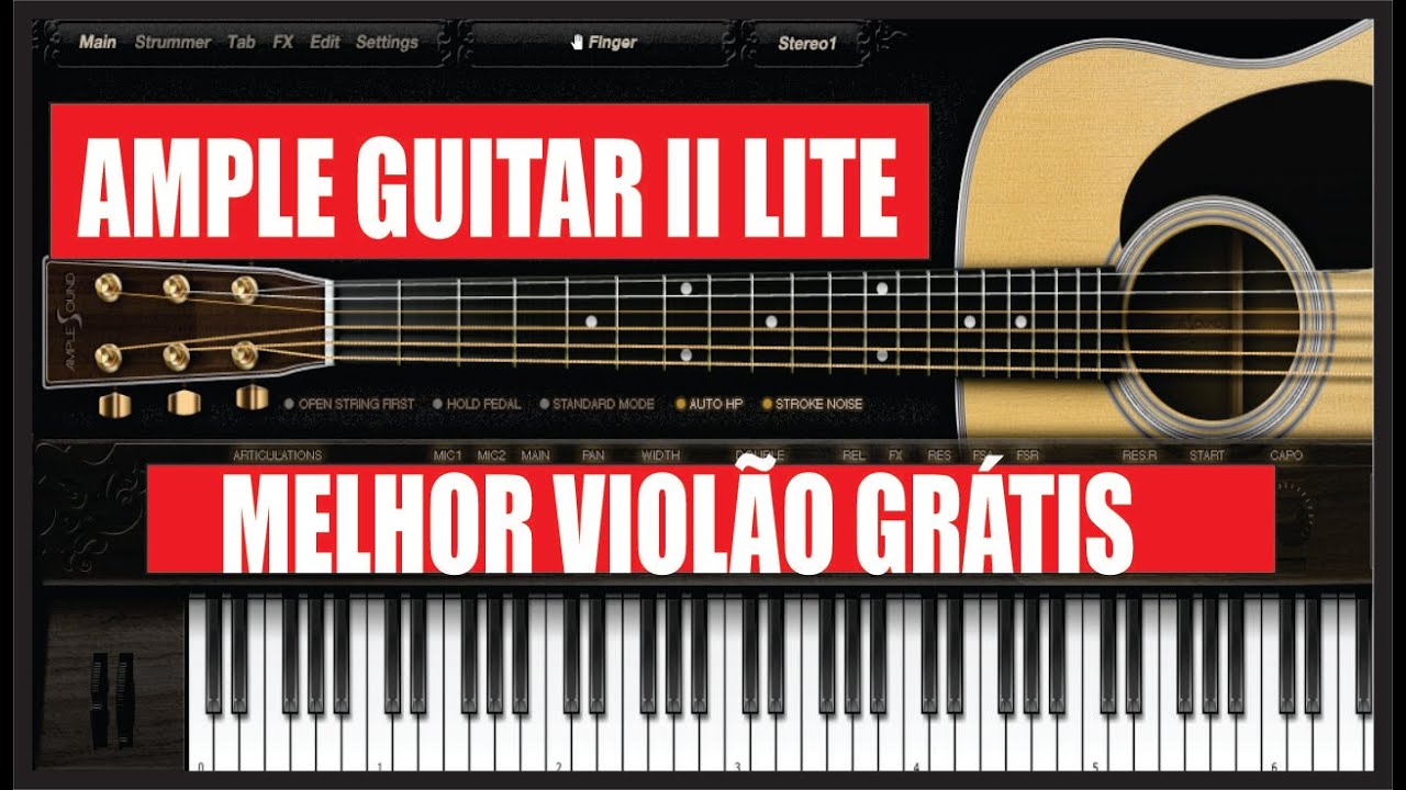 AMPLE GUITAR II   MELHOR VIOLÃO GRÁTIS COM CRIAÇÃO DE BATIDAS E DEDILHADOS