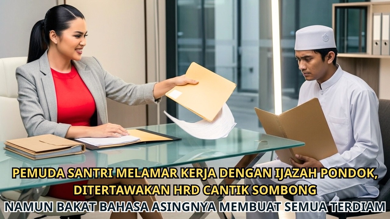 Pemuda Santri Ditertawakan HRD, Dianggap Tak Layak, Namun Kejadian Tak Terduga Membuat Kantor Hening