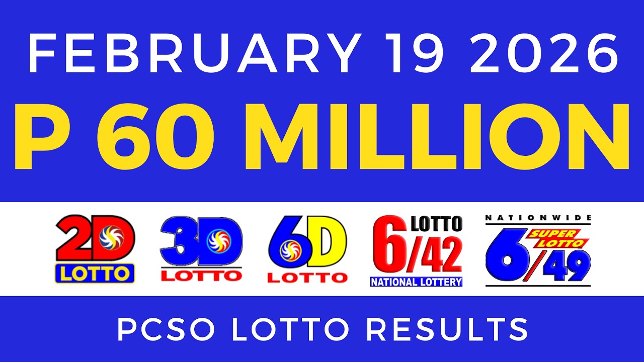 Lotto Result Today 9pm February 19 2026 PCSO