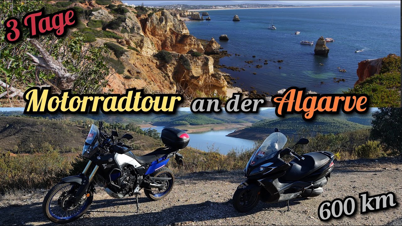 Motorradtour an der Algarve, Portugals sonniger Süden.