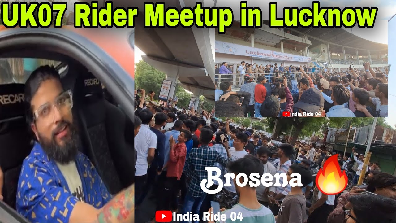 @TheUK07Rider UK 07 Rider Meetup in Lucknow || Brosena 🔥🔥 || #viral #brosena #lucknow #meetup #up