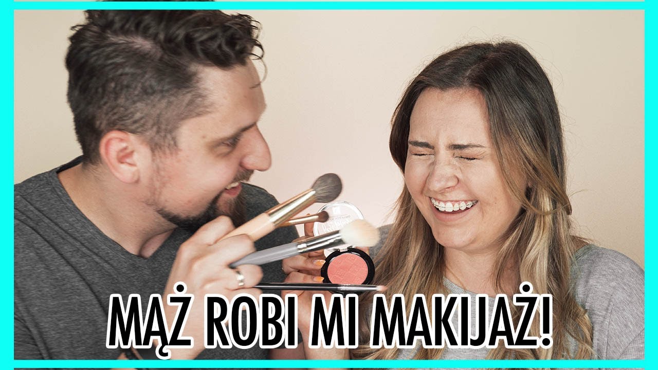 MĄŻ ROBI MI MAKIJAŻ i ZGADUJE CENY KOSMETYK&Oacute;W! | lamakeupebella