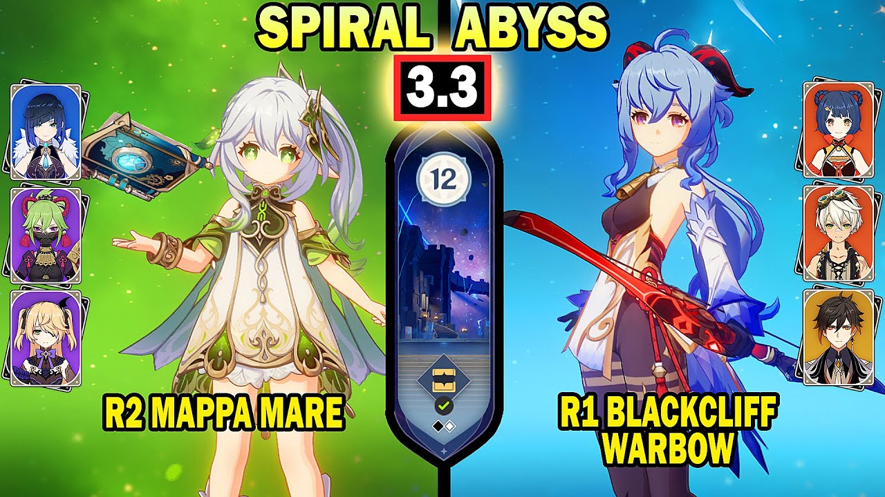 C0 Nahida Yelan Quickbloom & C0 Ganyu Melt | Spiral Abyss 3.3 Floor 12 | Genshin Impact
