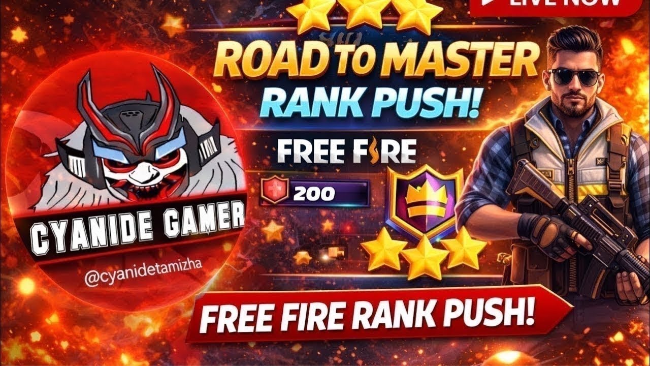 200 Stars Grind Begins! 💥 Road to Master | Free Fire