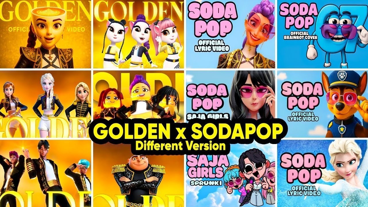 GOLDEN x Soda Pop Songs and Kpop Demon Hunters Songs by Different Version
