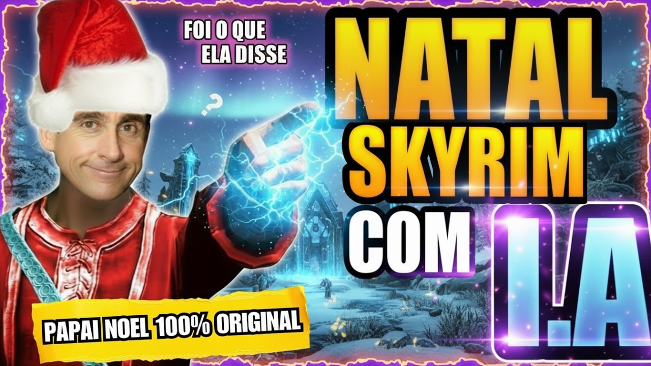 MENTI para os NPCs de SKYRIM até acreditarem que sou o PAPAI NOEL