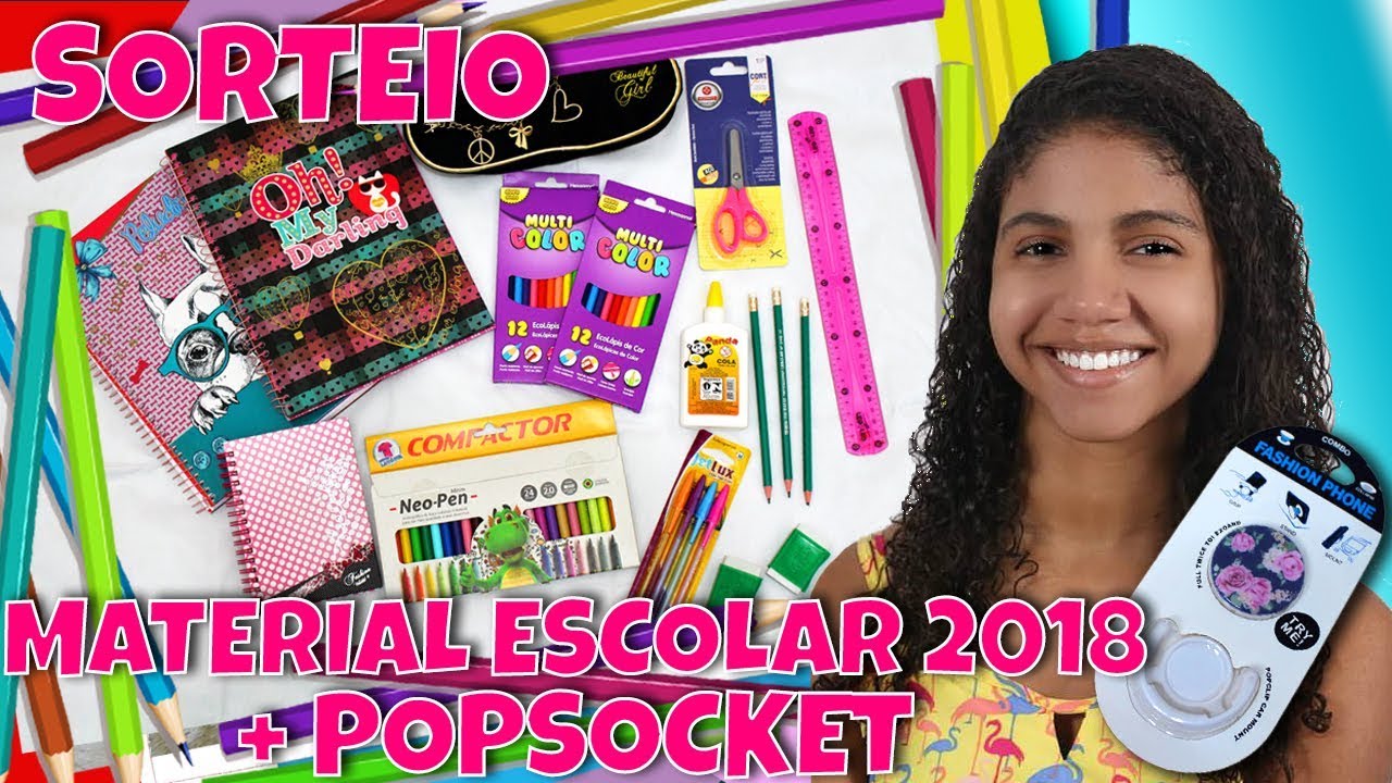 SORTEIO MATERIAL ESCOLAR 2018 - GABRIELLE ABREU