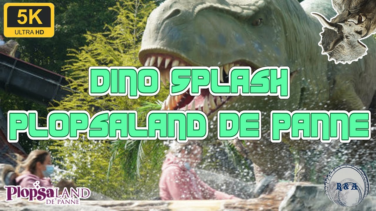 Dino Splash onride/offride POV Plopsaland de Panne 5K 60fps