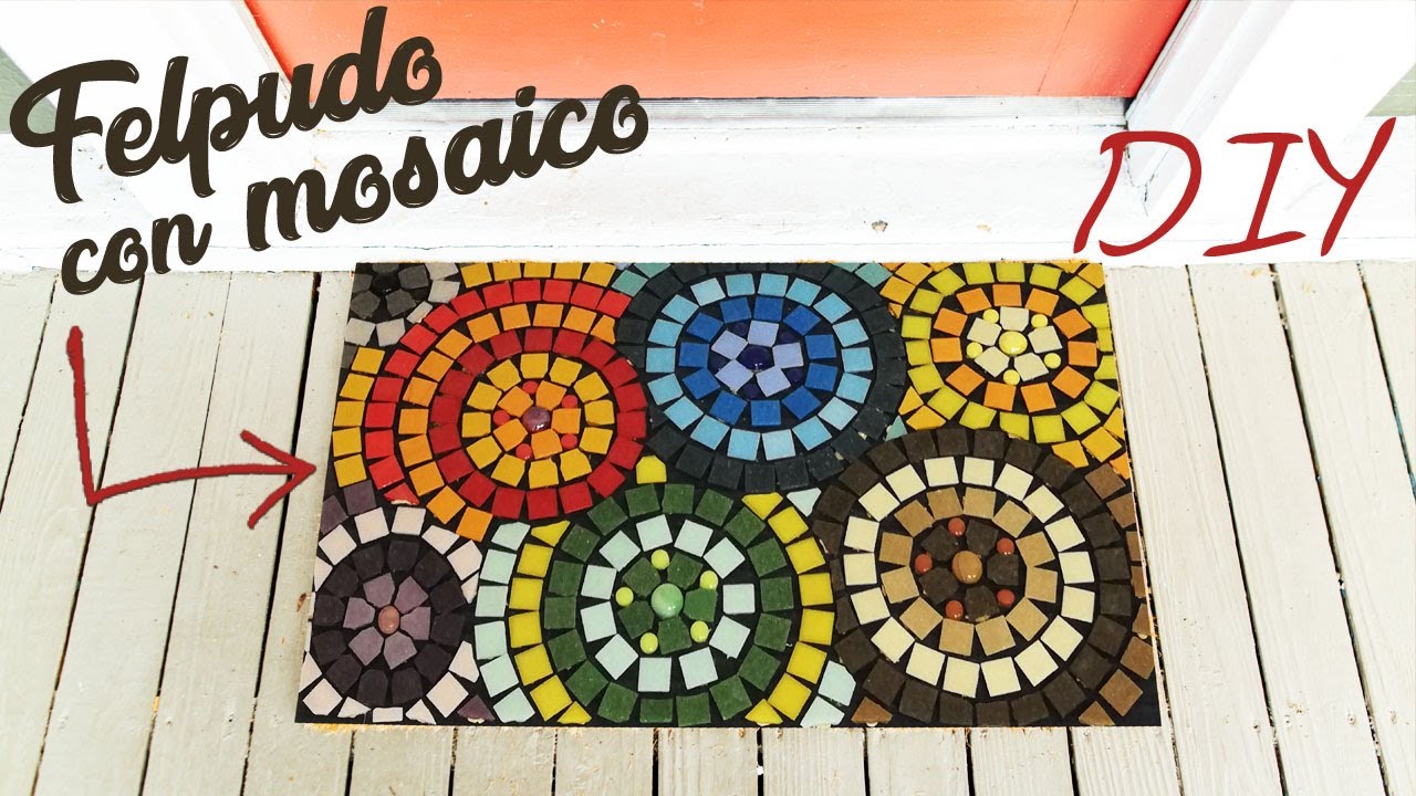 NUNCA tires tus viejos FELPUDOS - Crea un MOSAICO en ellos
