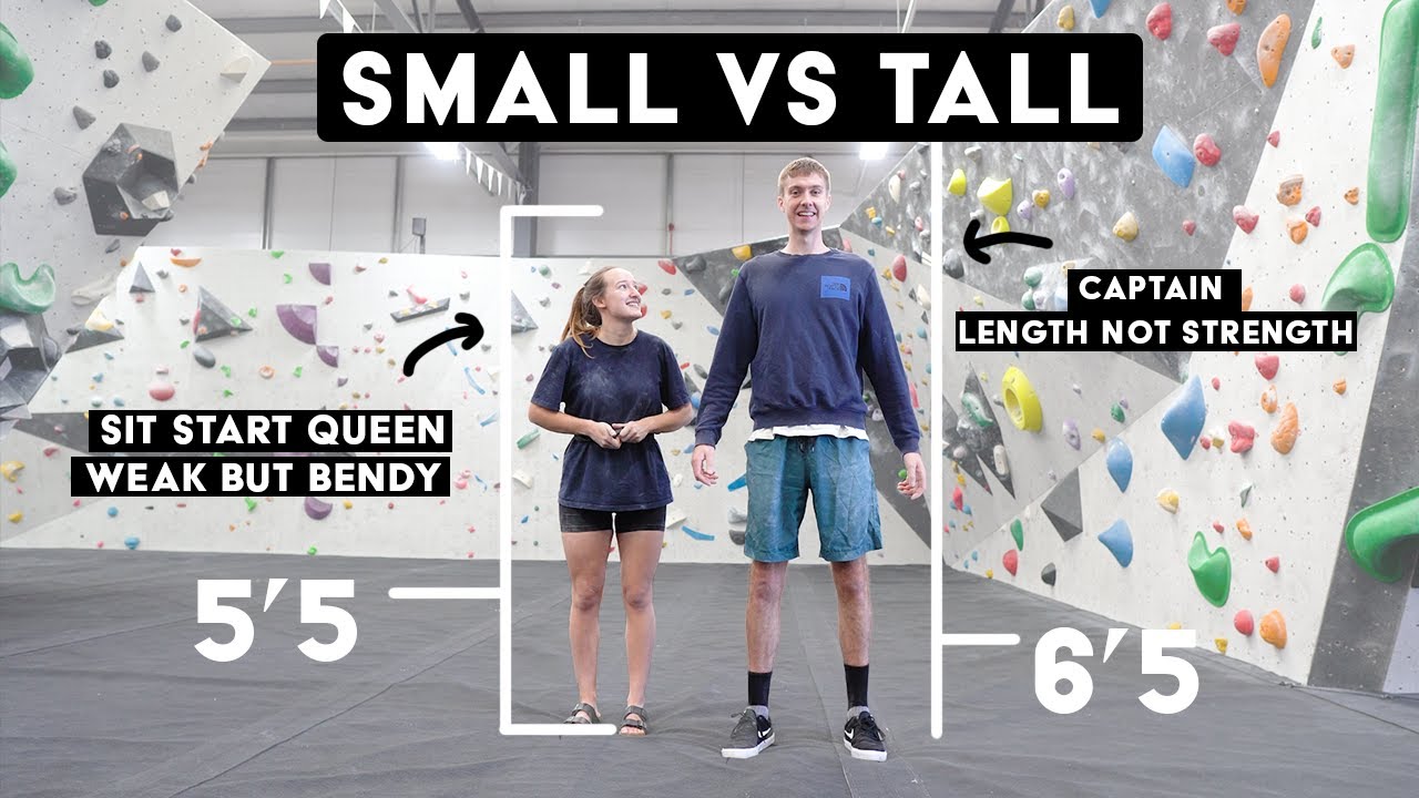 Short vs Tall bouldering competition! Does height REALLY matter in climbing?