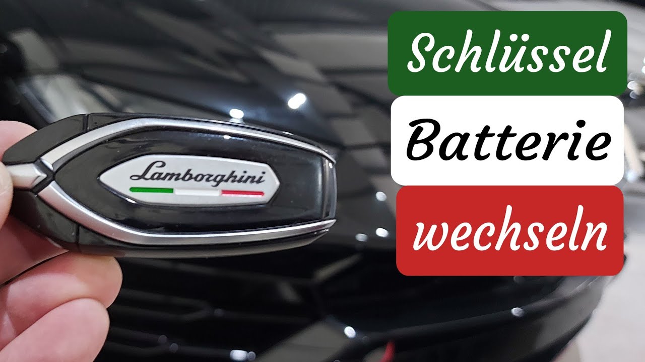 Lamborghini URUS - Schl&uuml;ssel Batterie wechseln | Battery replacement