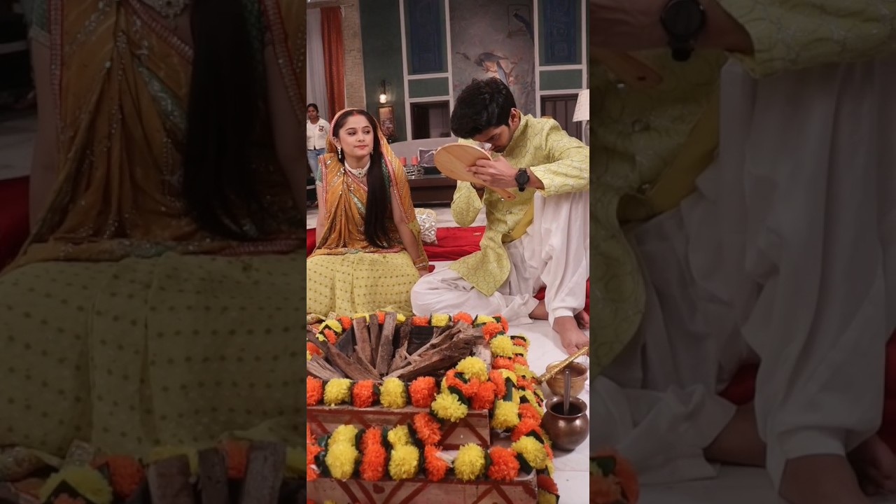 Dhartiputra Nandini serial behind the scenes of Aakash Nandini BTS #serialtwister #love #shorts