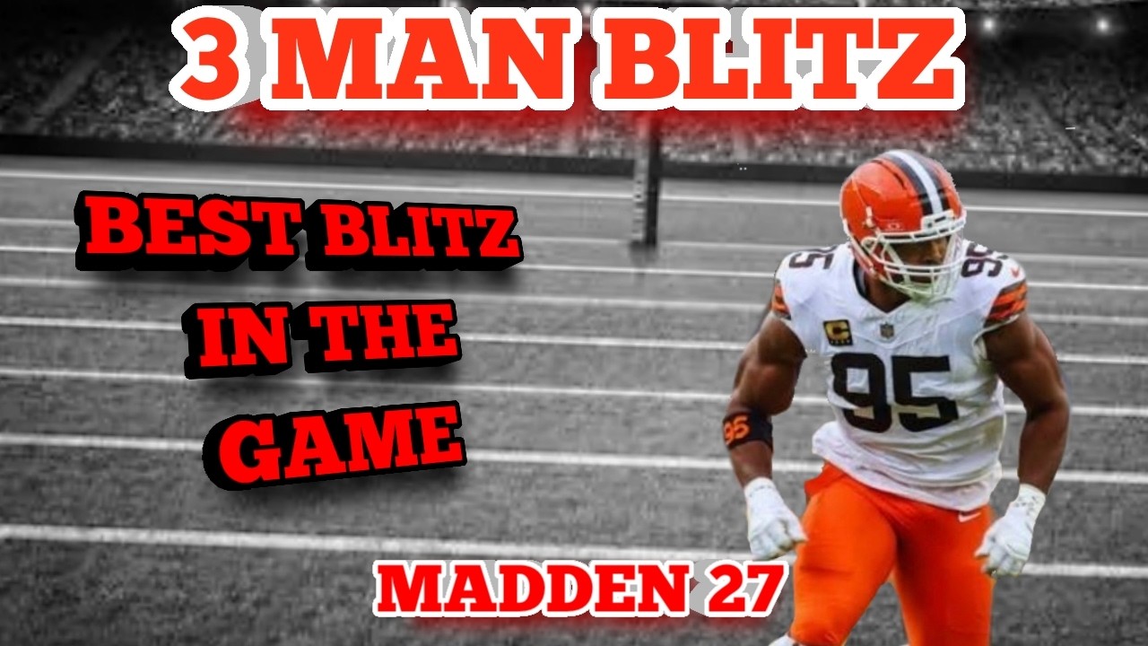 3 MAN BLITZ IN MADDEN 27! SEND 8 PLAYERS INTO COVERAGE WHILE STILL GETTING SACKS ON THE QB🔥🔥🔥