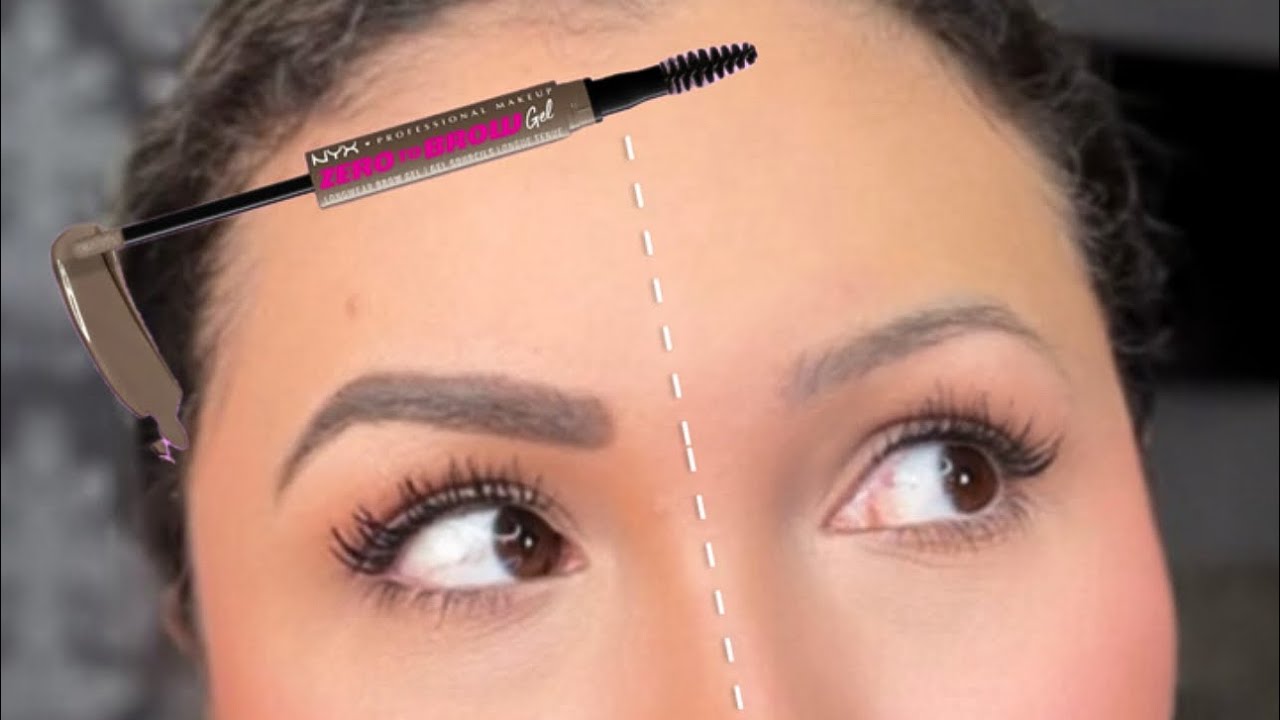 Nyx Cosmetics Zero to Brow gel | Review & Try on #zerotobrowgel #nyxcosmetics #newmakeup