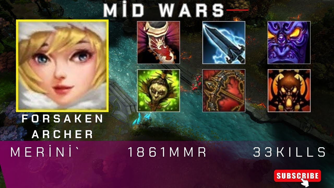 HoN | Mid Wars | Forsaken Archer | Merini` | 1861 MMR