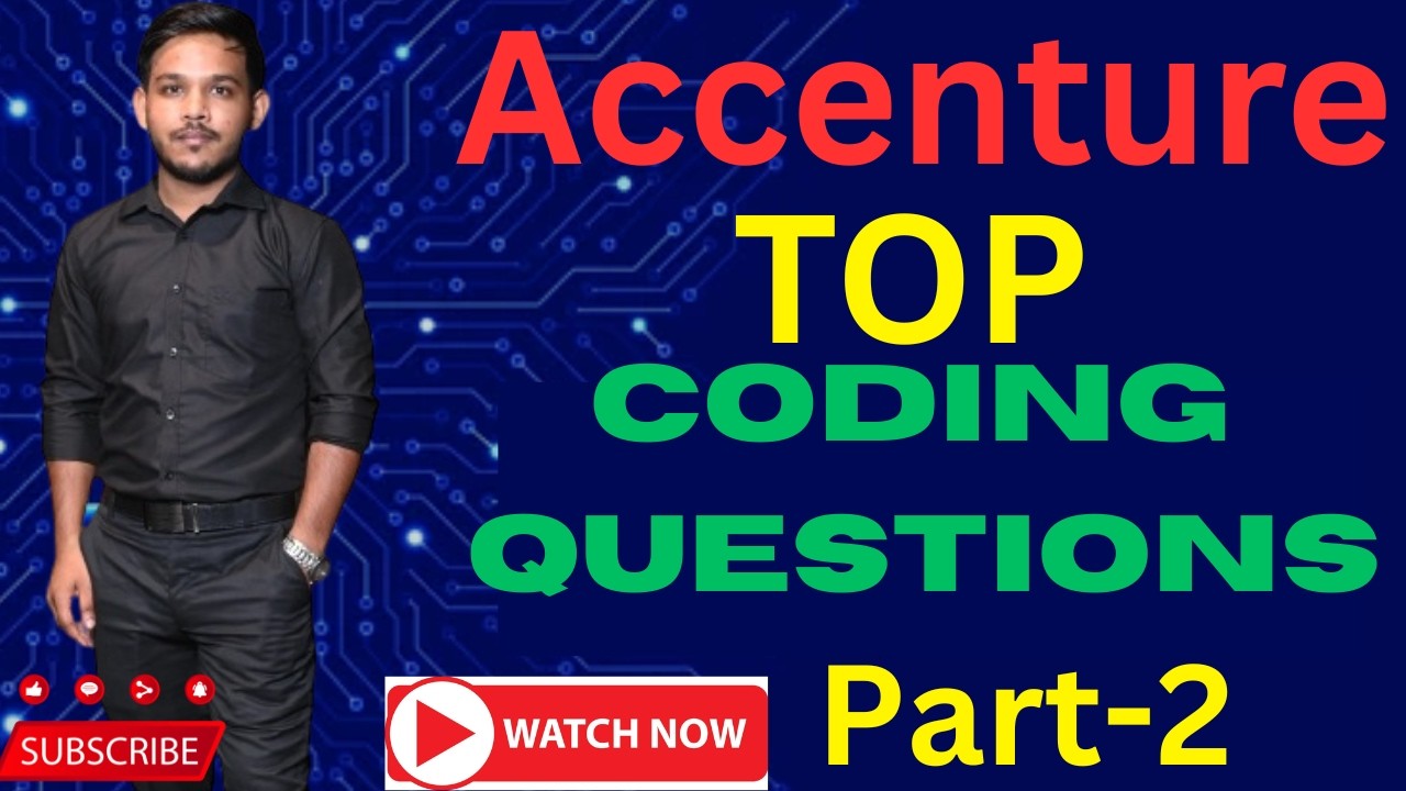 Accenture Coding Questions Part-2  #accentrure