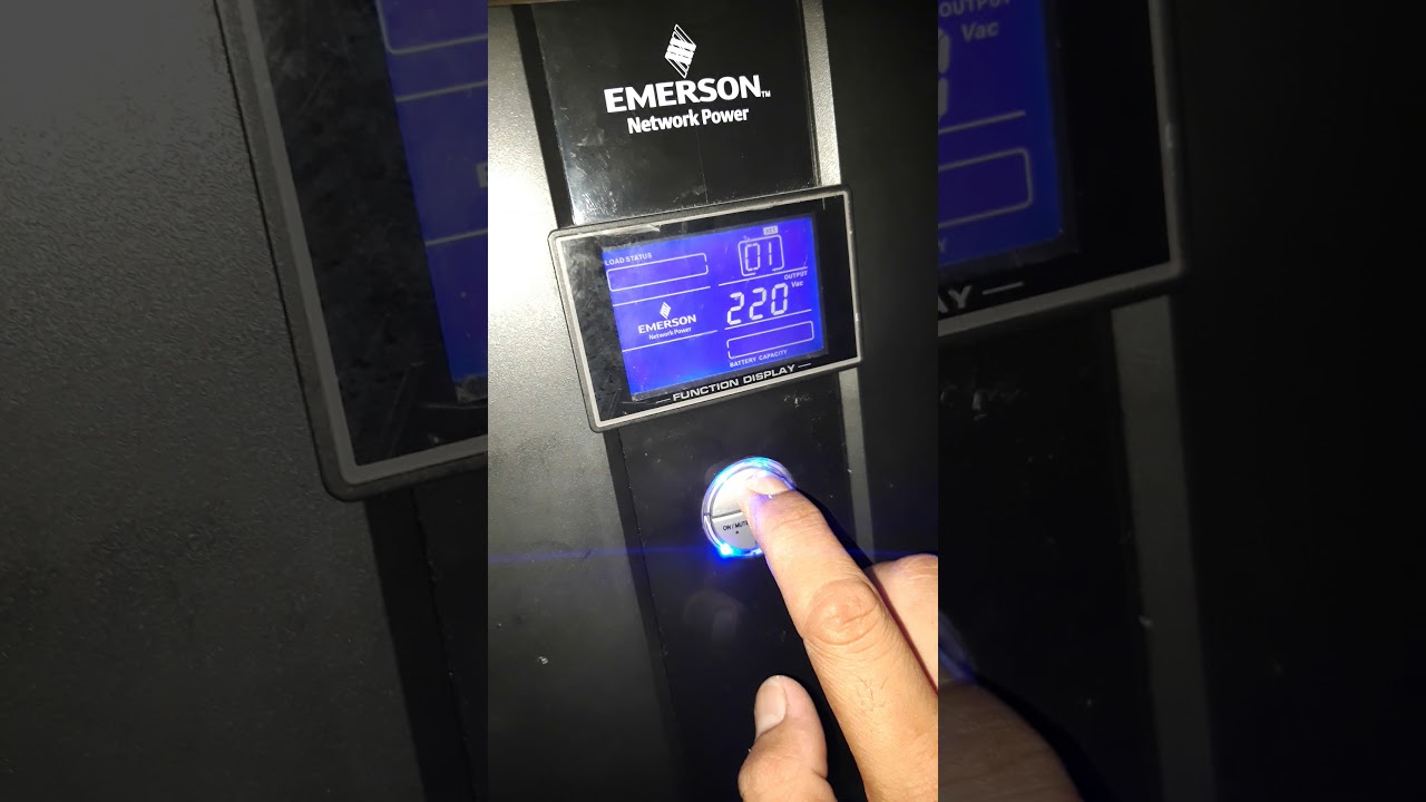 Setting ups emerson 3kva